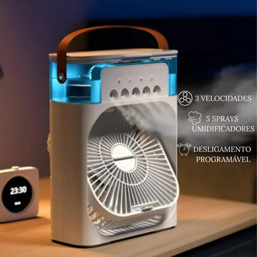Mini Ventilador Aire Condicionado portátil 4 en 1